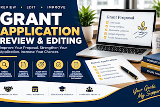 review and edit your grant proposal for clarity and funder alignment