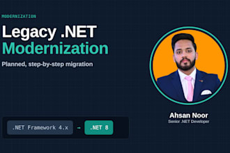 migrate your legacy dotnet framework app to dotnet 8 and asp net core