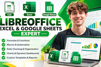 do libreoffice calc, base, excel, google sheets, formulas, macros and automation