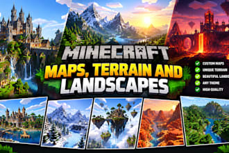 create custom minecraft maps, terrain and landscapes