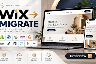 migrate wix website to wordpress wix to shopify to squarespace website redesign