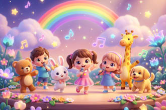 sing, write and compose children songs and produce kids song