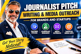 journalist pitch writing and media outreach for brands, startups and PR teams PR