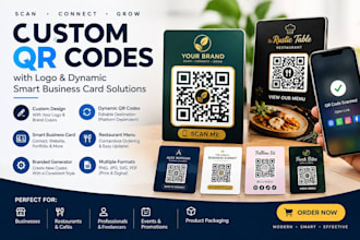 design a custom qr code with a logo and a dynamic smart business qr solutions