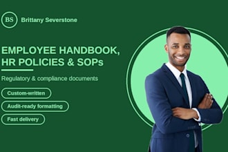 write your employee handbook and HR policies