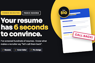 write your french resume as a former recruiter