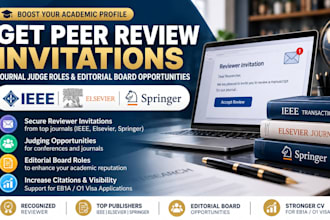 get you ieee elsevier springer peer review invite and judging opportunities
