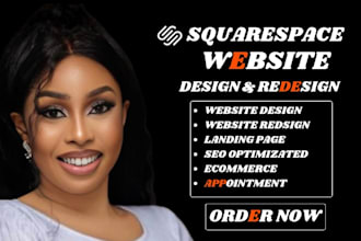 build squarespace website design, redesign squarespace , squarespace website