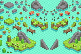 pixel art tileset tilemap game assets top down tiles environment rpg maker