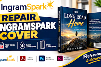 repair ingramspark cover spine correction bleed correction print ready PDF