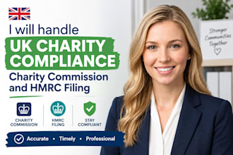 handle UK charity compliance, charity commission and hmrc filing