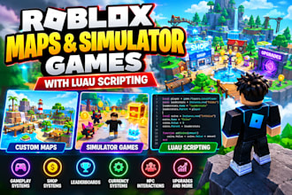 build roblox maps game simulator with luau scripting
