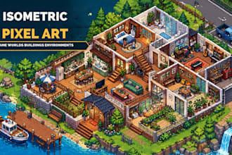 isometric pixel game art pixel tileset game assets pixel environment game props