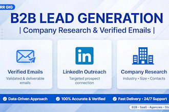 do b2b lead generation company research and find CEO email
