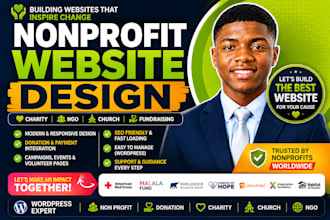 design nonprofit website charity website ngo fundraising 50ic3 donation website