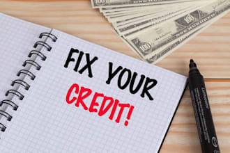 fix credit report, credit sweep, late payment, charge off, inquirie remove 24hrs