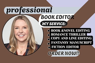 romance book editor fiction novel edit thriller mystery dark romance memoir