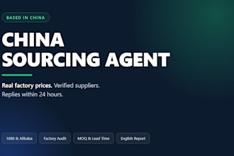 be your sourcing agent in china and verify factory prices in 24 hours