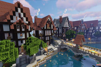build a custom modern minecraft house or luxury mansion