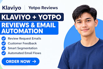 setup klaviyo yotpo review customer feedback segmentation email automation