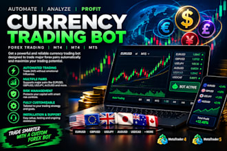 install and automate advanced currency trading bot, usdjpy, audusd,gbpusd,eurusd