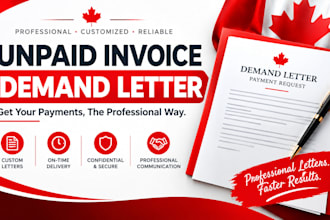 draft a professional unpaid invoice demand letter