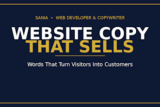 write website copy that turns visitors into customers