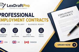 draft a professional employment contract for your business