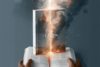 design christian book cover , createspace book cover design