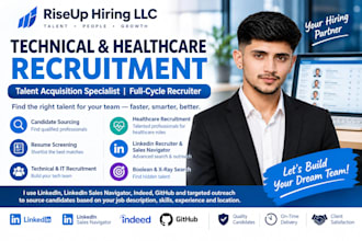 provide recruitment, talent sourcing and candidate screening