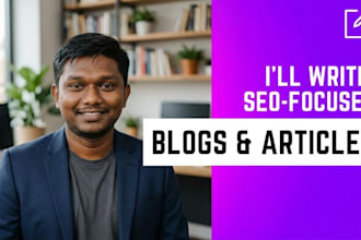 be your SEO blog writing and article writing expert content writer