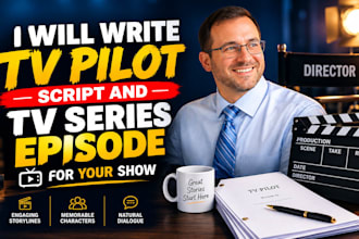 write TV pilot scripts and TV series episodes with strong dialogue