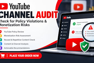 audit your youtube channel for policy violations and monetization risks