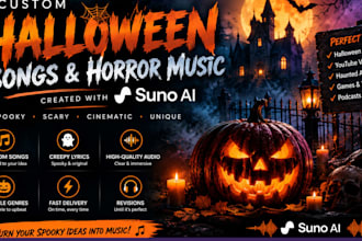 create custom spooky halloween songs and horror music using suno ai