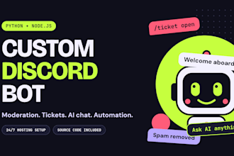 custom discord bot automation developer