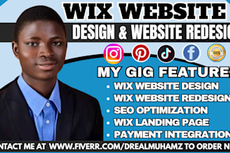 wix website redesign wix website design wix redesign wix website seo development