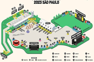 design custom event maps for weddings, festivals, concerts and venues