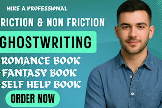 ghostwrite book, ebook, article, blogs, fiction, non friction books and ebooks