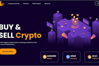 develop gift card trading app, digital wallet app, crypto exchange, dex website