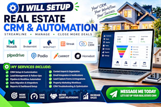 setup mosaik brokermint wolfnet streak zoho CRM pipedrive podio carrot homebot