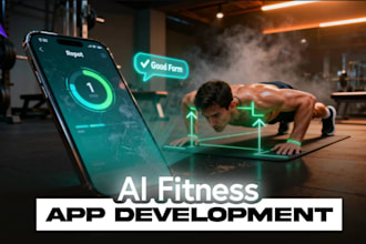 build ai fitness apps, medical website, health and sports platforms, android app