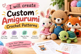 create a custom amigurumi crochet patterns