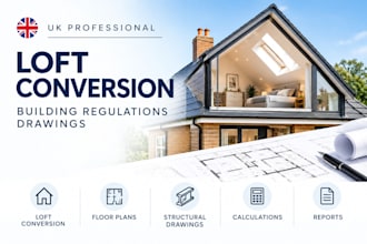 do UK loft conversion building regs drawings, structural calculation and reports
