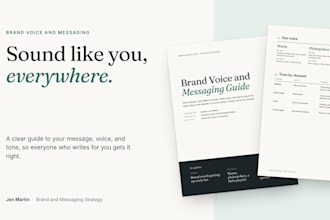 develop your brand voice and messaging guide