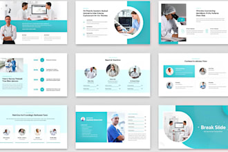 design medical healthcare and biotech powerpoint presentation