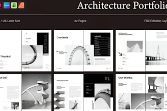 design an architectural portfolio and architecture presentation