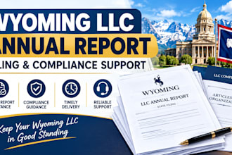 assist with your wyoming llc annual report filing and compliance
