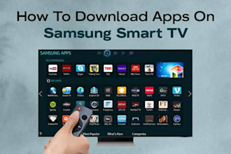develop, ios and samsung TV apps with control panel