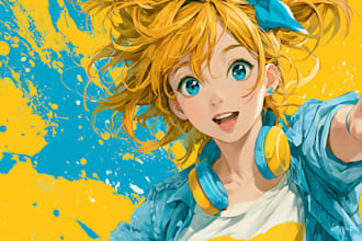 create original anime character artwork