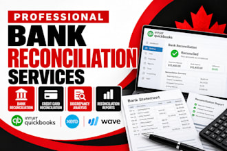 do bank reconciliation, credit card reconcillation bookkeepping
